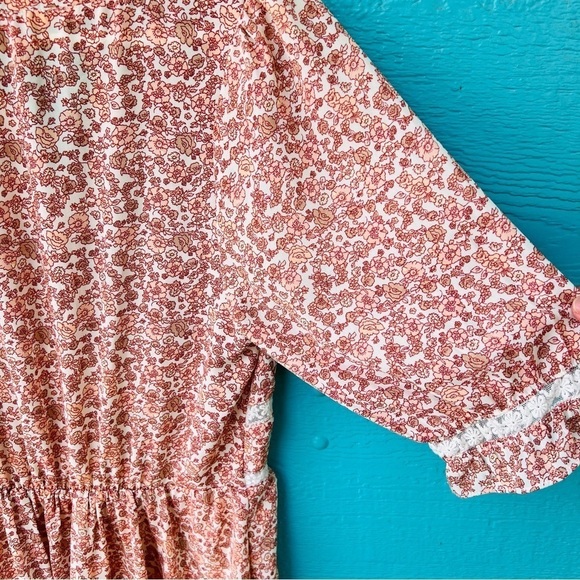 Chelsea & Violet Floral Lace Empire Waist Babydoll Swifty Dress SIZE LARGE NWT - Picture 2 of 8